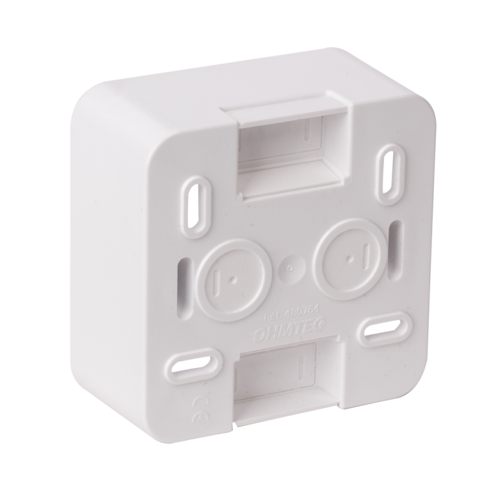 OHMTEC Epure Boitier Saillie 1 Poste Blanc 