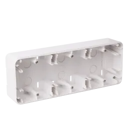 OHMTEC Epure Boitier Saillie 3 Postes Blanc 