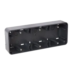 OHMTEC Epure Boitier Saillie 3 Postes Anthracite