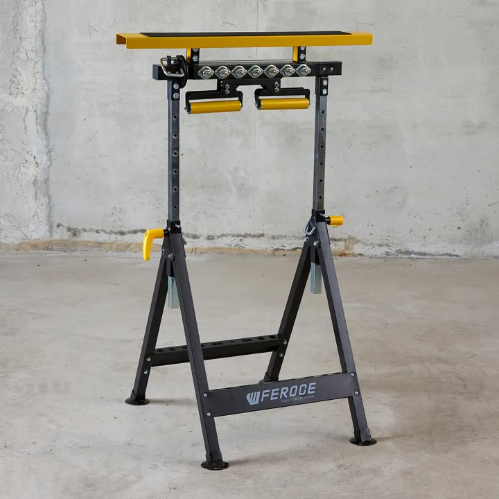 Tréteau télescopique multifonction 4 en 1 200Kg max avec hauteur réglable de 83 à 128cm FEROCE