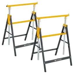 Lot de 2 Tréteaux télescopiques pliables 200Kgréglable Feroce