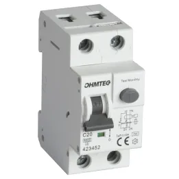 Disjoncteur différentiel à vis 1P+N 20A 30mA 6kA Courbe C