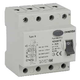Interrupteur différentiel TETRA 40A Type B 400V 30mA 3P+N CE NALTO