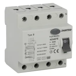 Interrupteur différentiel TETRA 40A Type B 400V 30mA 3P+N CE NALTO