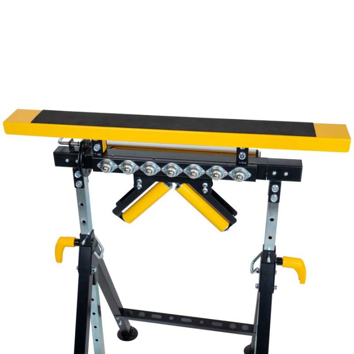 Tréteau télescopique multifonction 4 en 1 200Kg max avec hauteur réglable de 83 à 128cm FEROCE