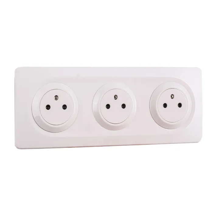 OHMTEC Epure Prise 2P+T 16A Affleurante Blanc 