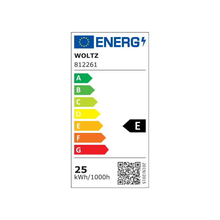 Réglette LED extrudée 65cm25W 6500K IP65 WOLTZ