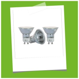 Lot de 3 ampoules halogènes GU10 35W Blanc chaud CREALYS