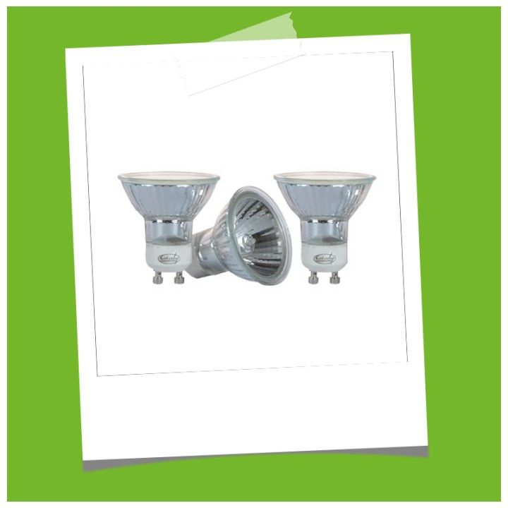 Lot de 3 ampoules halogènes GU10 35W Blanc chaud CREALYS