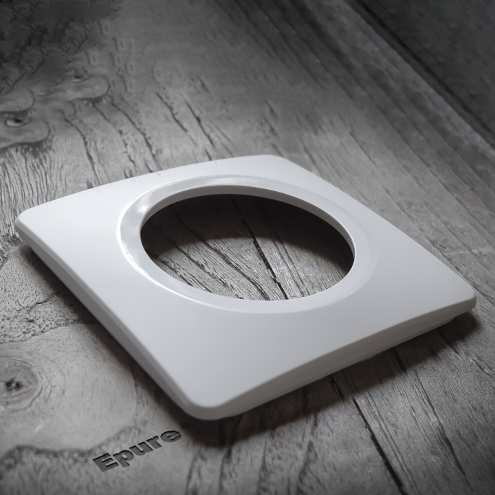 OHMTEC Epure Plaque Simple Blanche 