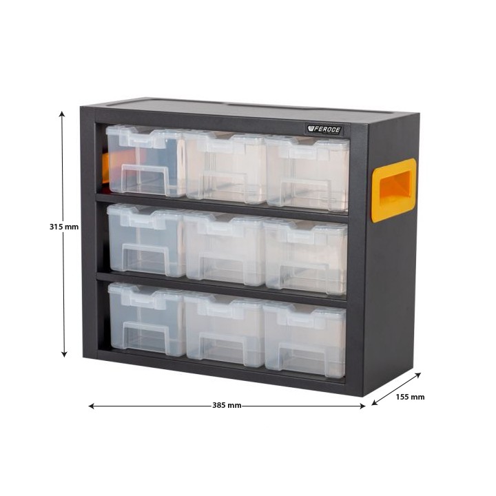 Organiseur acier 9 compartiments FEROCE