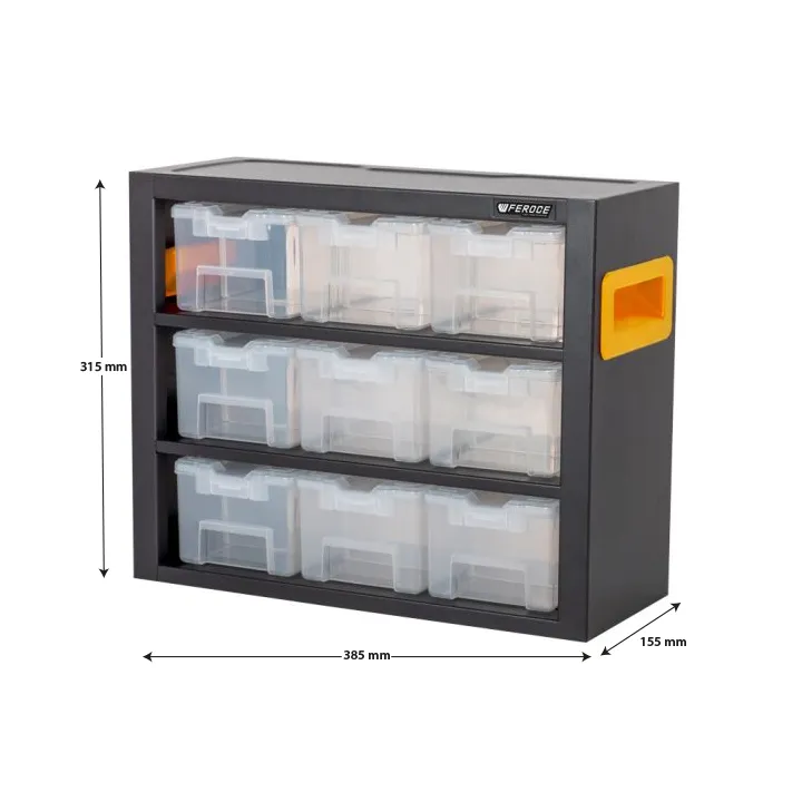 Organiseur acier 9 compartiments FEROCE