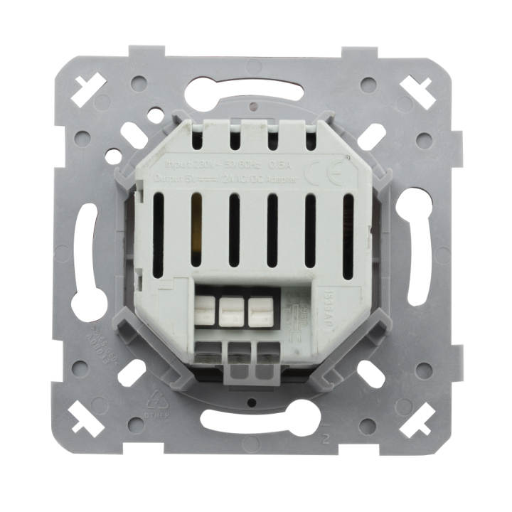 OHMTEC Epure Interrupteur automatique compatible Led anthracite 