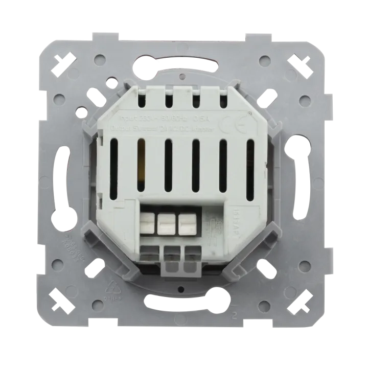 OHMTEC Epure Interrupteur automatique compatible Led anthracite 