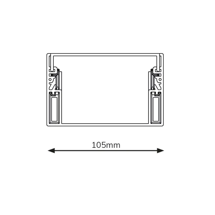 Goulotte 5 modules - 105 mm