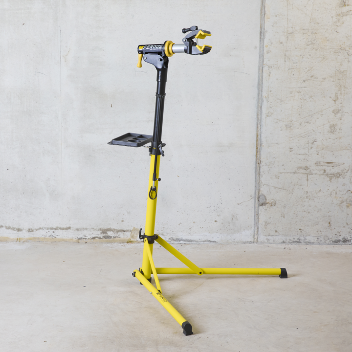 Pied d’atelier pliable pour vélo