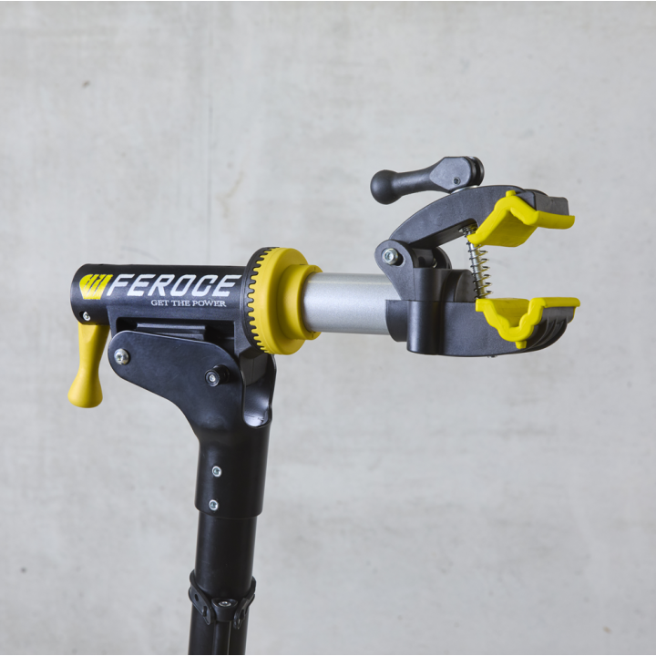 Pied d’atelier pliable pour vélo