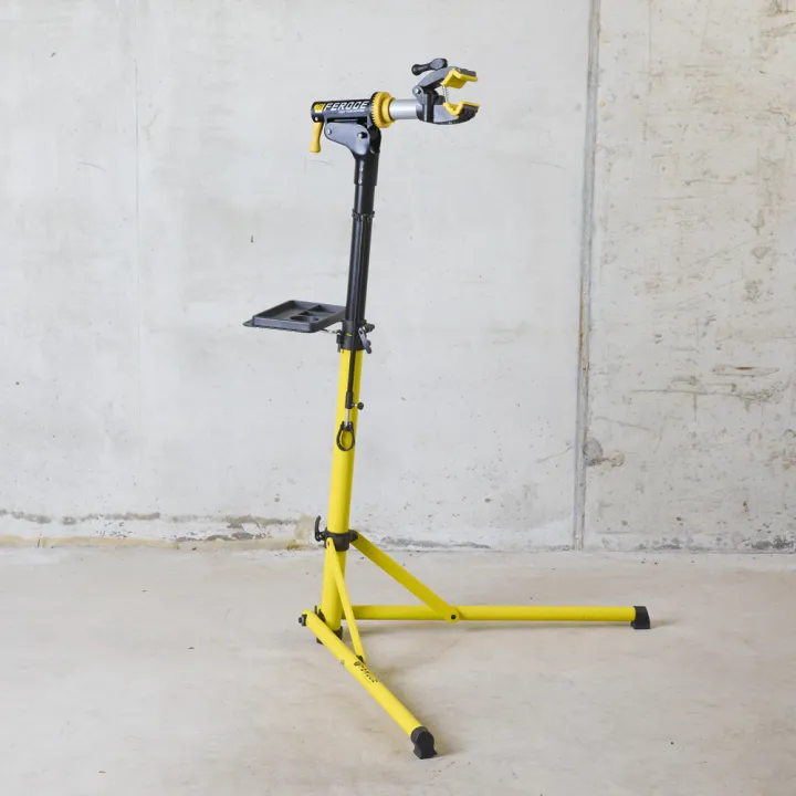Pied d’atelier pliable pour vélo