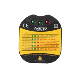 Testeur de prise 2P+T OHMTEC