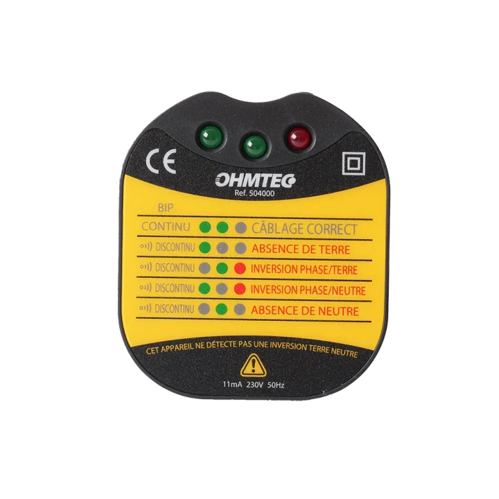 Testeur de prise 2P+T OHMTEC