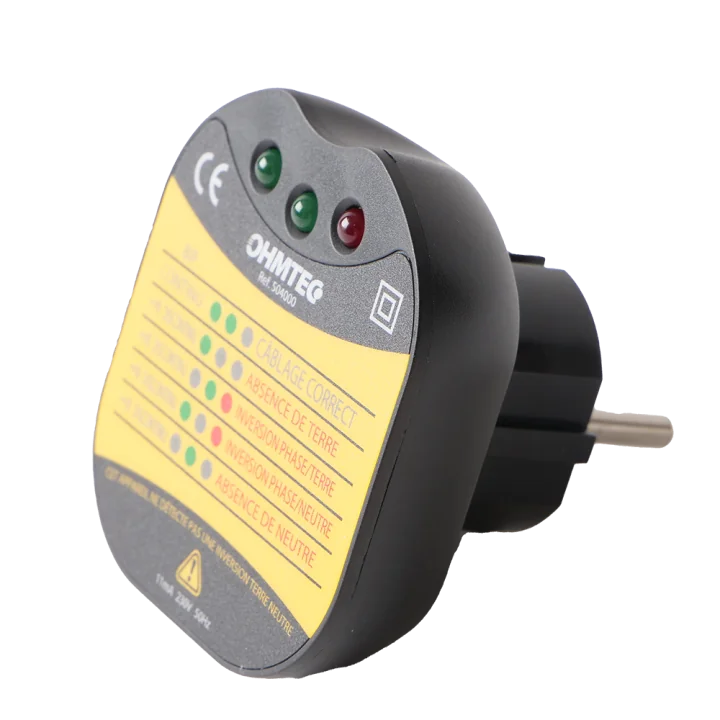 Testeur de prise 2P+T OHMTEC