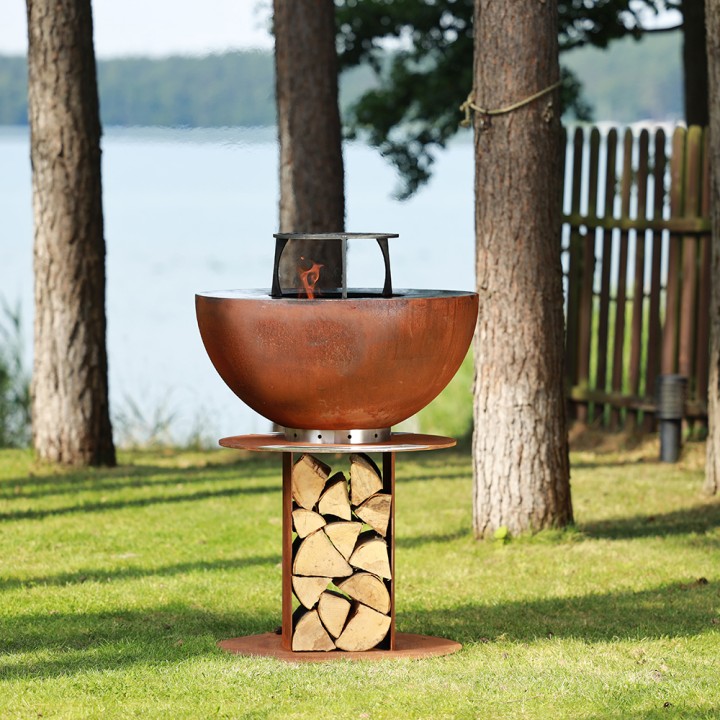 Brasero plancha Stilo 800 Corten - MASURIA