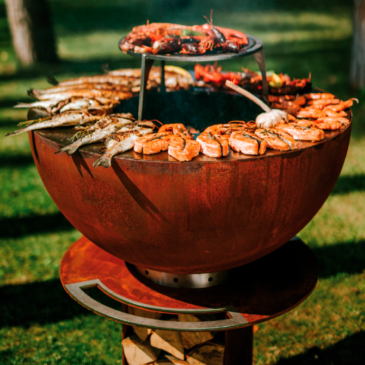 Brasero plancha Stilo 1000 Corten - MASURIA