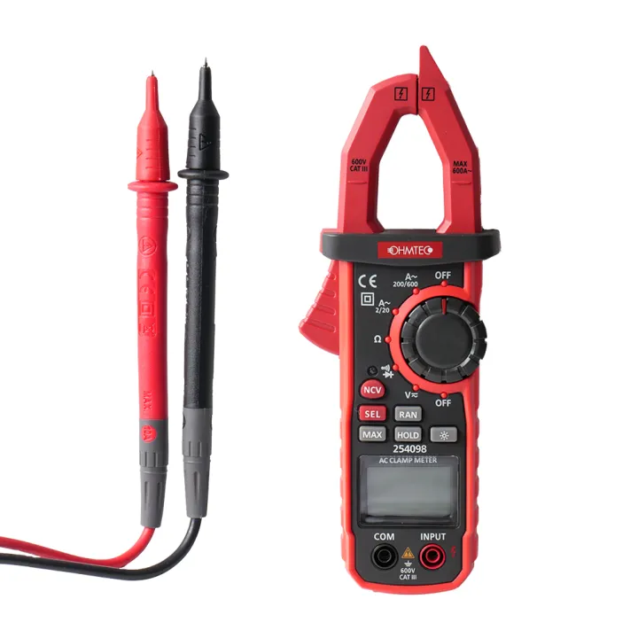 Pince Ampèremétrique Digitale Pro NCV 600V / 600A OHMTEC