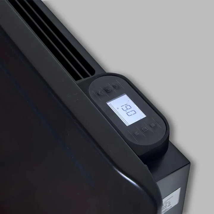 Radiateur à inertie fonte 2000W Noir écran digital Eco Design NF