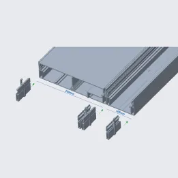 Connecteur d'assemblage GTL 250 mm avec GTL 105 mm