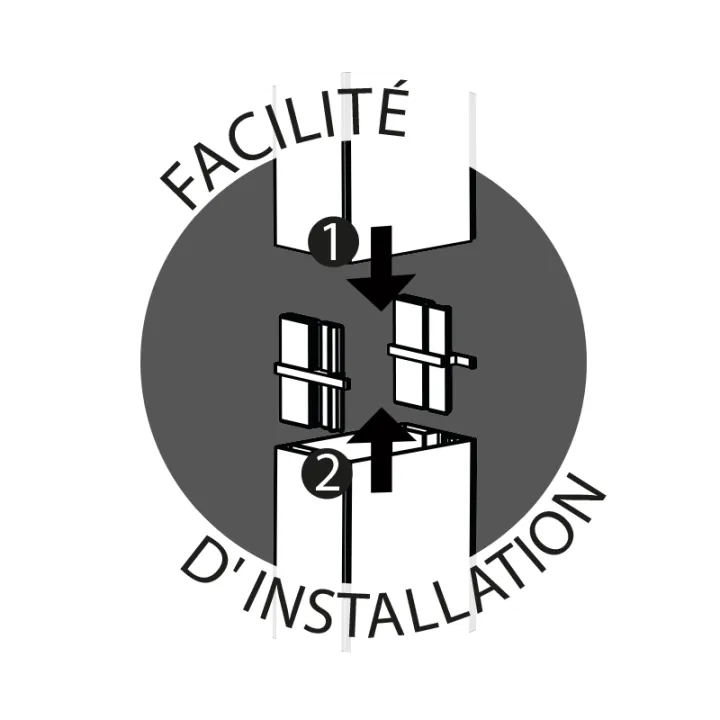 Gaine technique de logement 5 modules - 105 mm