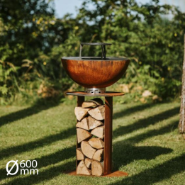 Brasero plancha Stilo Ø600 Corten - MASURIA