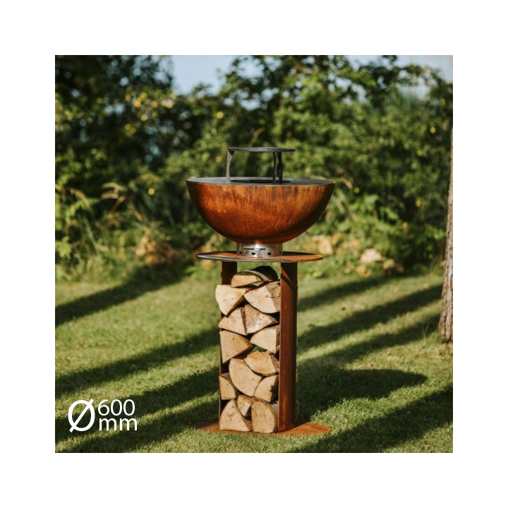 Brasero plancha Stilo Ø600 Corten - MASURIA