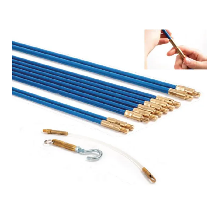 Set de 10 tiges tire câble en fibre de verre