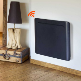 Radiateur à inertie fonte 1500W connecté Wifi Noir écran digital Eco Design NF