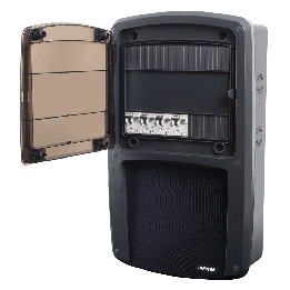 Coffret mobilhome - 4 raccordements 16A avec protection par disjoncteur différentiel - OHMTEC