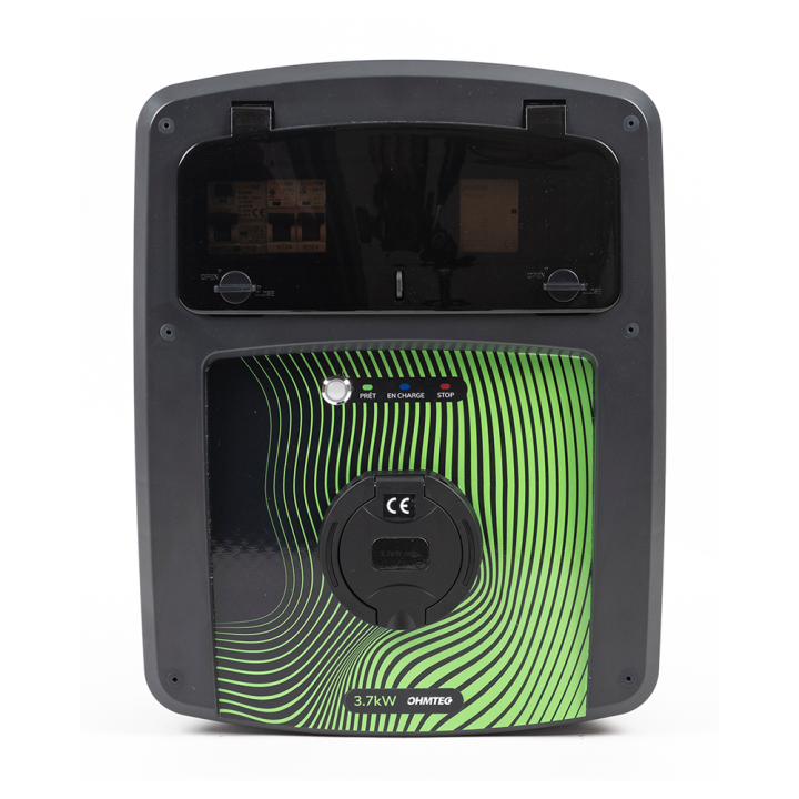 Coffret de recharge 3.7 kw avec contrôleur de charge et protection électrique - OHMTEC