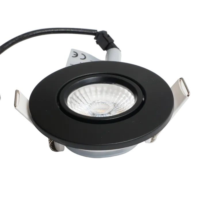Spot noir encastré orientable LED 6W RT 2012/RE2020