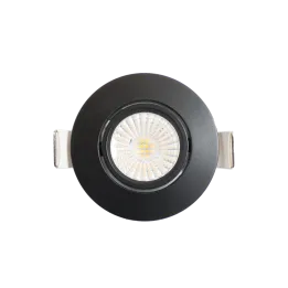 Spot noir encastré orientable LED 6W RT 2012/RE2020