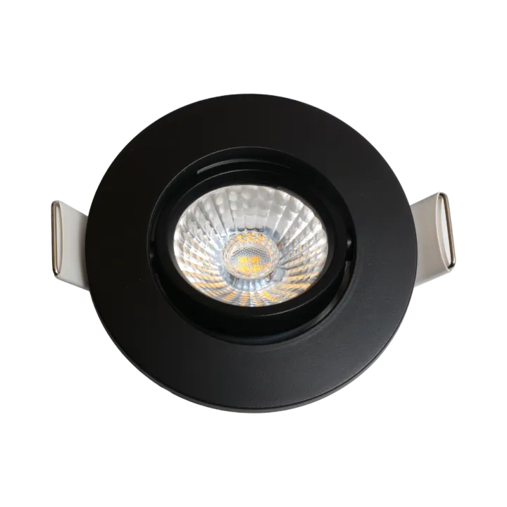 Spot noir encastré orientable LED 6W RT 2012/RE2020