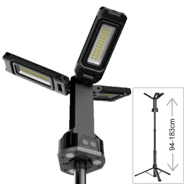 Projecteur de chantier LED rechargeable sur trépied 94/183cm 70W WOLTZ