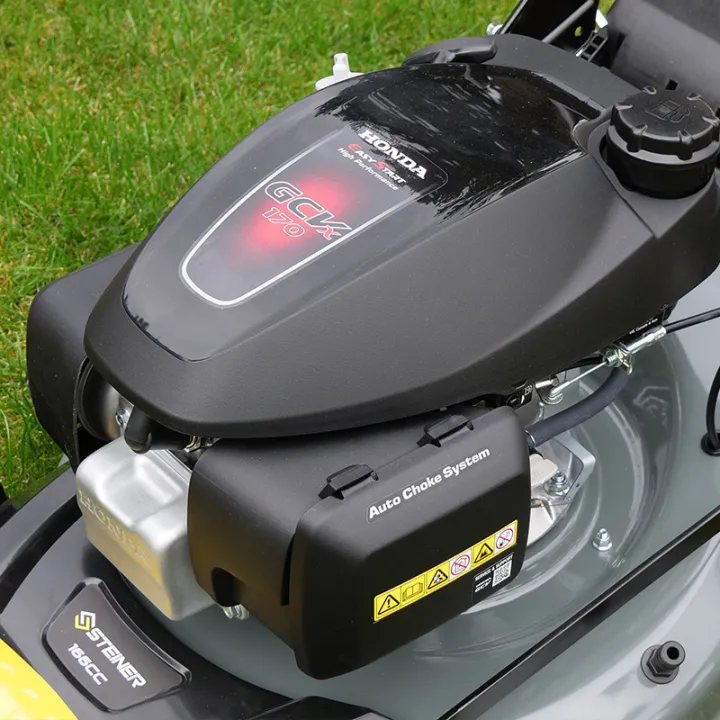 Tondeuse Thermique Tractée 4 en 1 51cm Moteur HONDA 166 cm³ STEINER