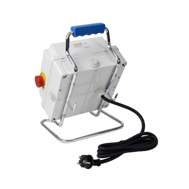 Coffret de chantier monophasé pré-équipé avec arrêt d'urgence OHMTEC