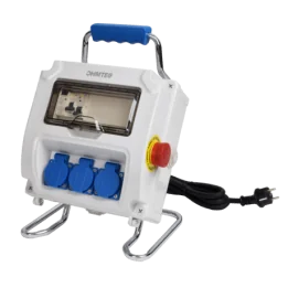Coffret de chantier monophasé pré-équipé avec arrêt d'urgence OHMTEC