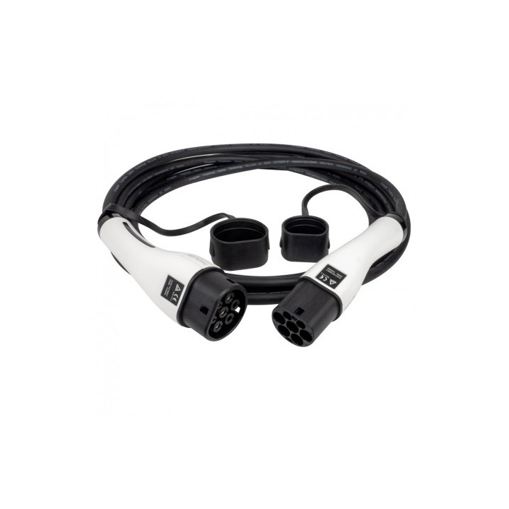 Câble charge T2 32A 3x6mm² +20,5mm² 230V monophasé 5m mâle OHMTEC