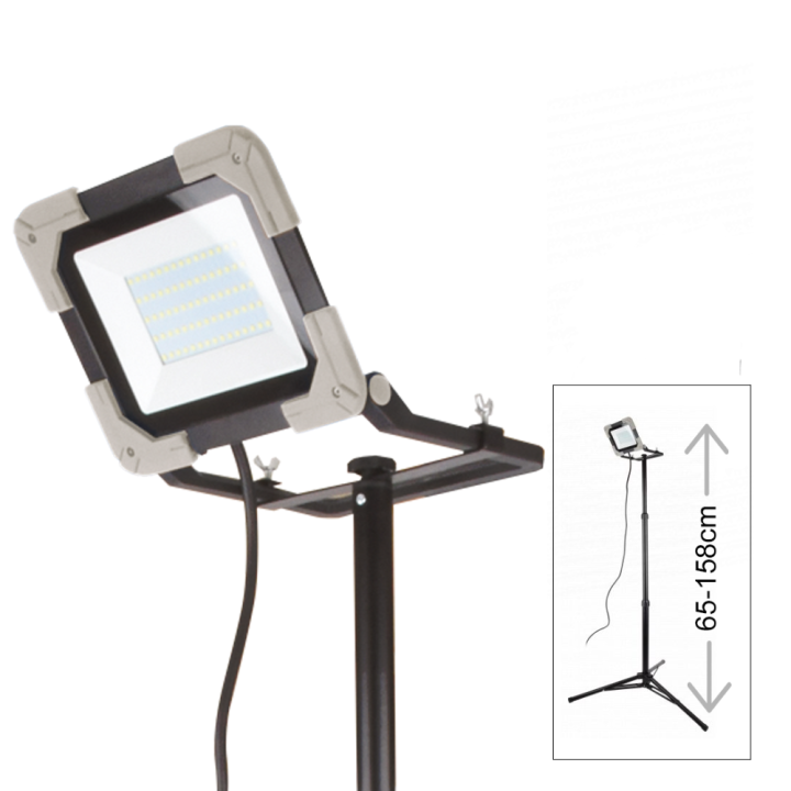 Projecteur de Chantier LED 50W Sur Trepied WOLTZ