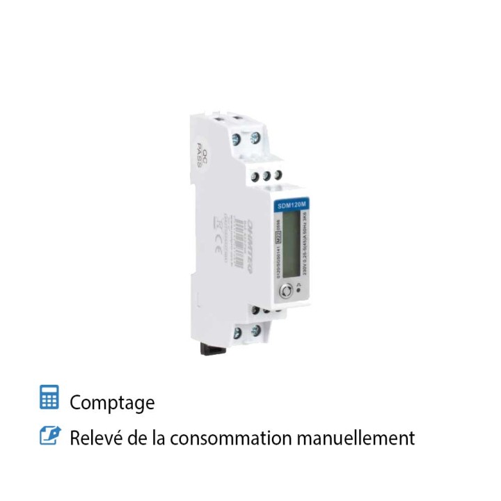 Kit compteur MID pour borne recharge 3.7 et 7.4kW OHMTEC