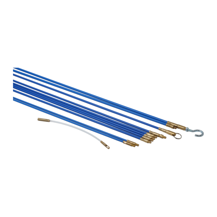 Set de 10 tiges tire câble en fibre de verre