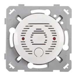 OHMTEC Epure Poussoir Sonnette + Carillon Blanc 