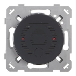 OHMTEC Epure Poussoir Sonnette + Carillon anthracite 